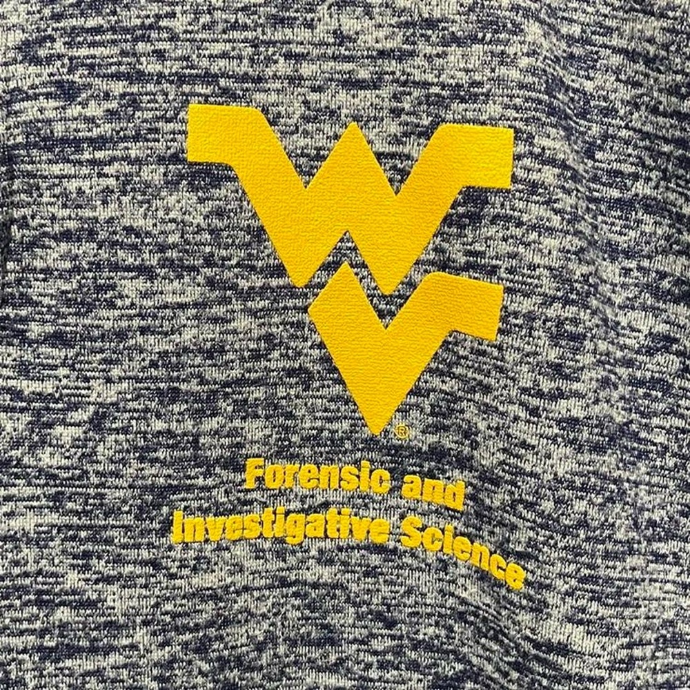 West Virginia University WVU forensic & investigative science 1/4 zip sweatshirt - Picture 2 of 5